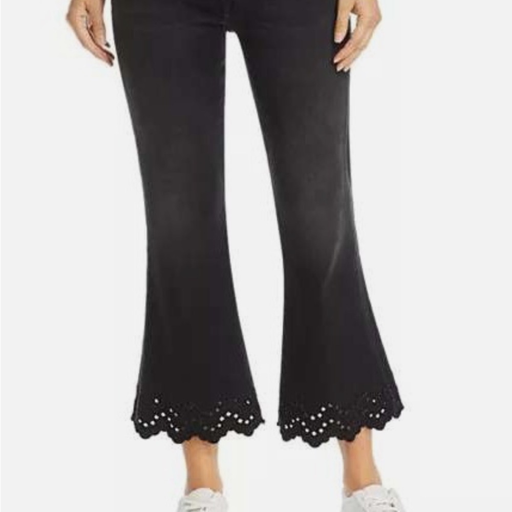 Frame Denim Black Wide Leg Jeans
